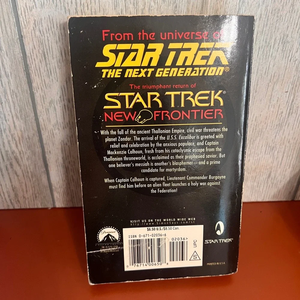 Star Trek New Frontier Martyr Book‎ 5 Peter David 1st Printing Paperback 1998